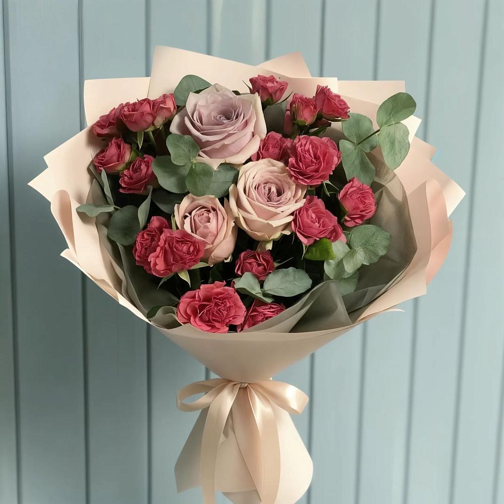 Букет цветов из: Гвоздики и Розы в Мохсоголлохе