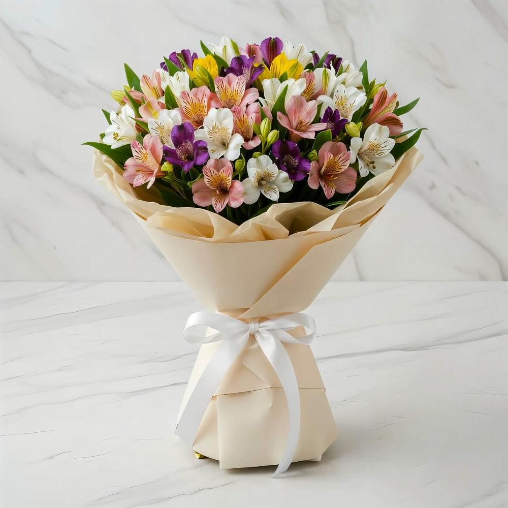 Букет цветов из: Альстромерии в Мохсоголлохе