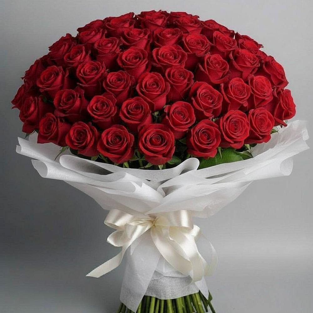 Букет 101 Красная роза Блэк Мэджик в Мохсоголлохе