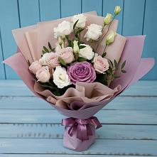 Букет цветов из:  Розы и Лизиантусы #REPLACE_PRED# Мохсоголлохе