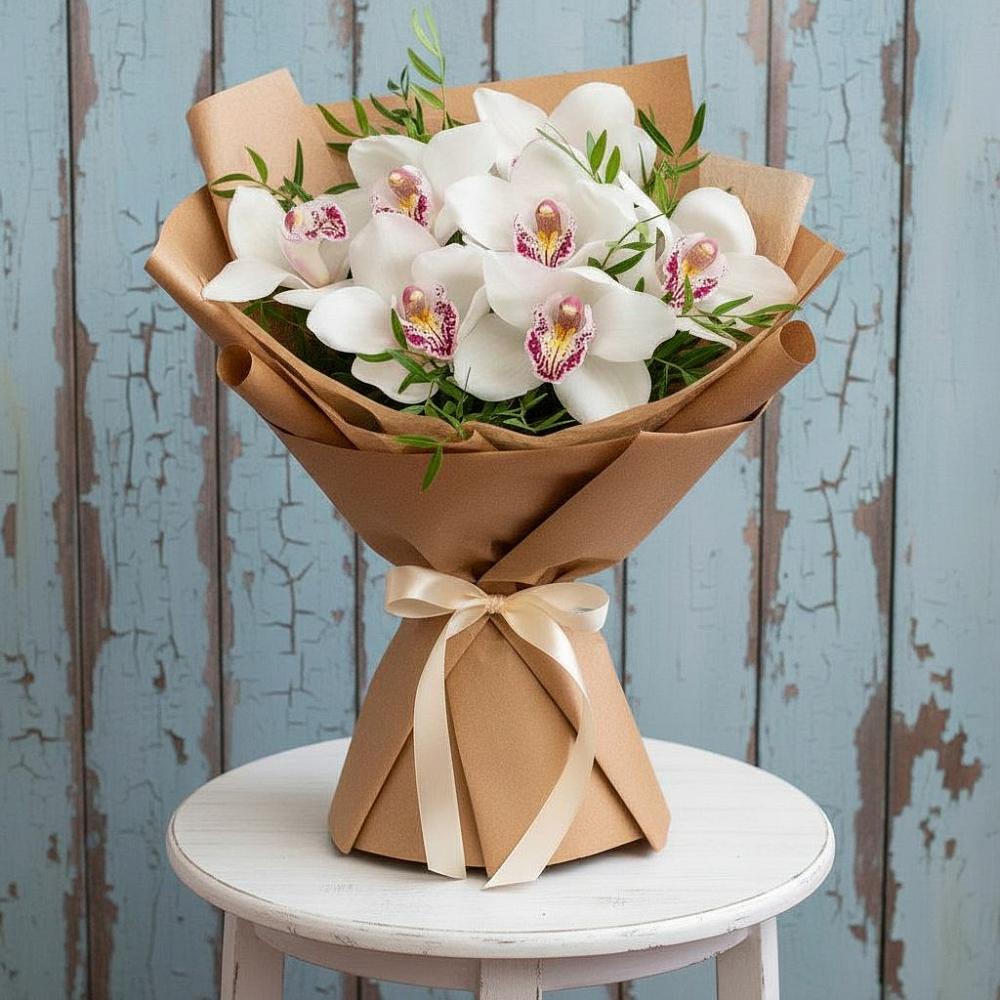 Букет цветов из: Орхидеи и Розы в Мохсоголлохе