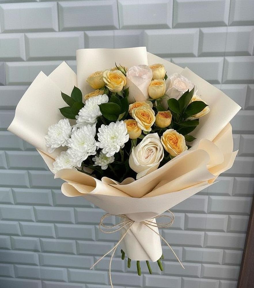 Букет цветов из: Розы и Хризантемы в Мохсоголлохе