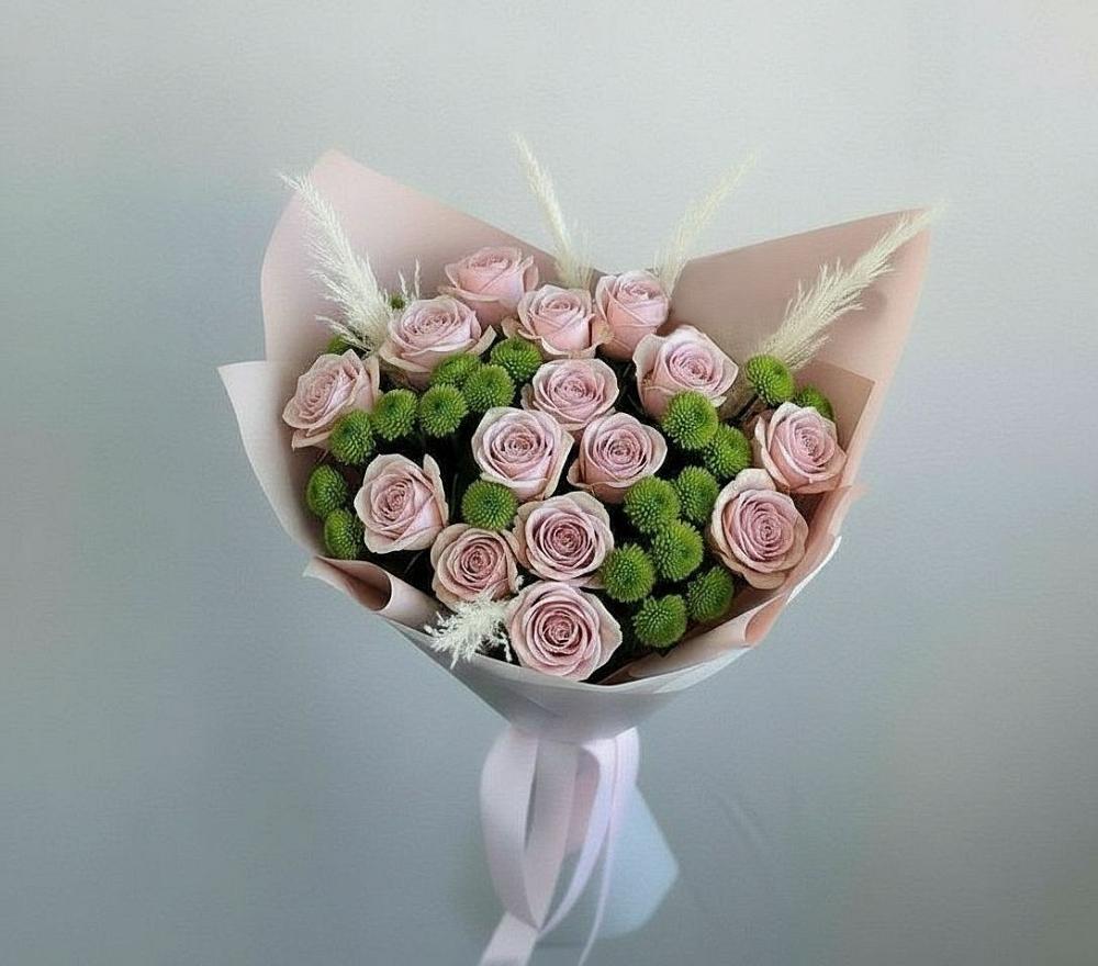 Букет цветов из: Розы и Хризантемы в Мохсоголлохе