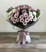 Букет цветов из:  Хризантемы и Розы в Мохсоголлохе