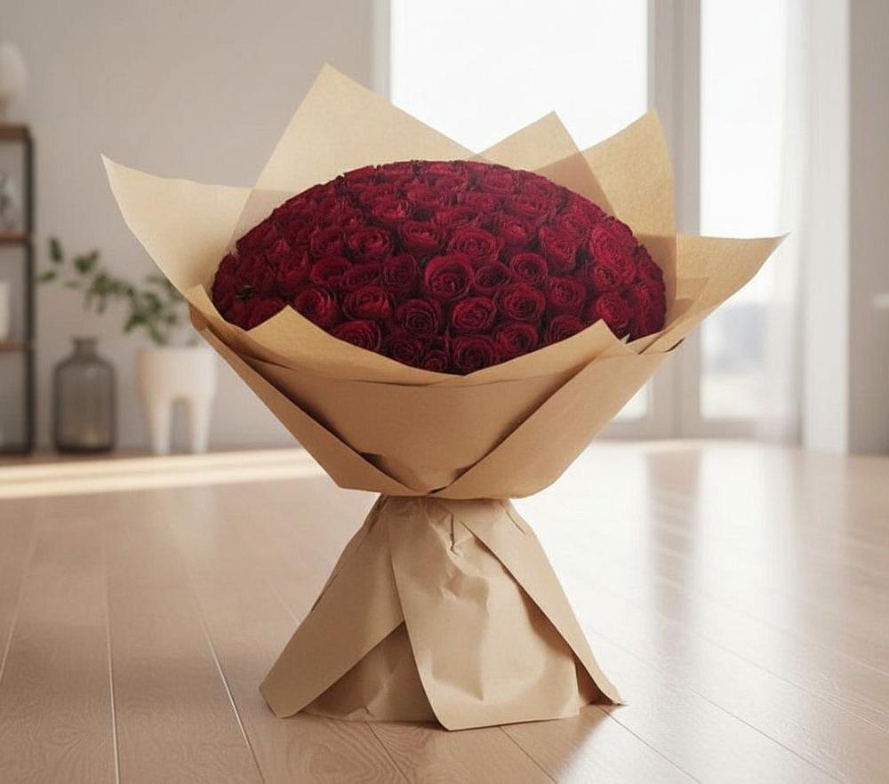 Букет 101 Красная роза в Мохсоголлохе