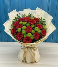 Букет цветов из:  Розы и Хризантемы в Мохсоголлохе