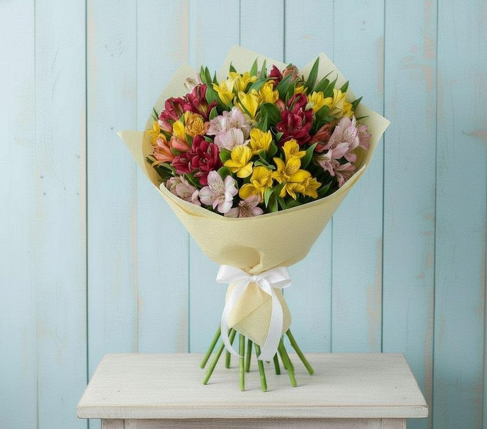 Букет цветов из: Альстромерии в Мохсоголлохе