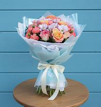 Букет цветов из:  Хризантемы и Розы в Мохсоголлохе