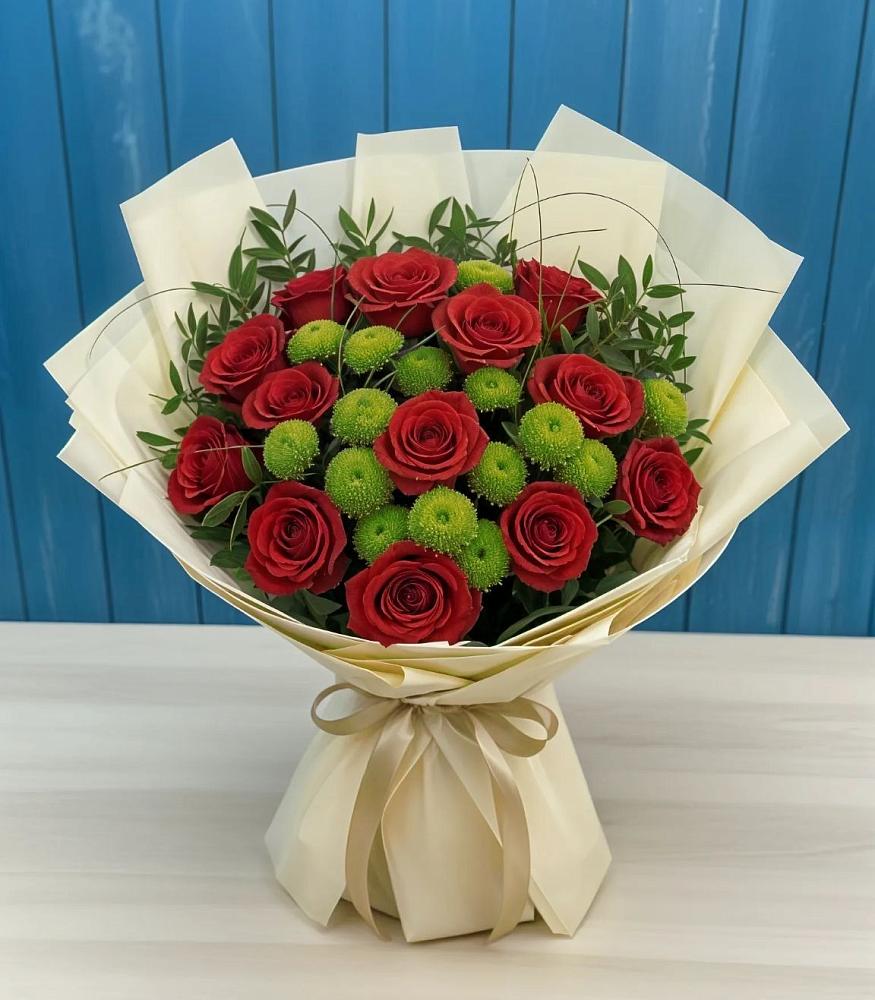 Букет цветов из: Розы и Хризантемы в Мохсоголлохе