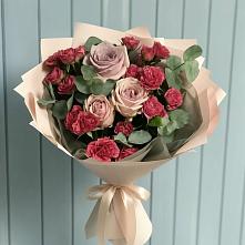 Букет цветов из:  Гвоздики и Розы в Мохсоголлохе