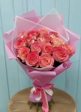 Букет 15 Розовых роз Равель в Мохсоголлохе