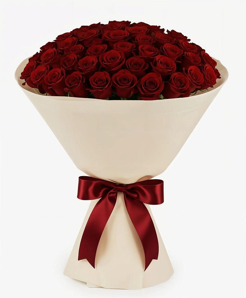 Букет 101 Бордовая роза Блэк Бакарра в Мохсоголлохе